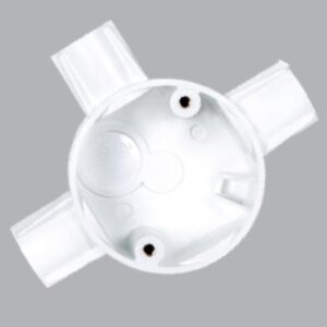 Hộp nối tròn 3 ngăn có nắp ống luồn Cadivi CAE240/25/3 – Ø25mm